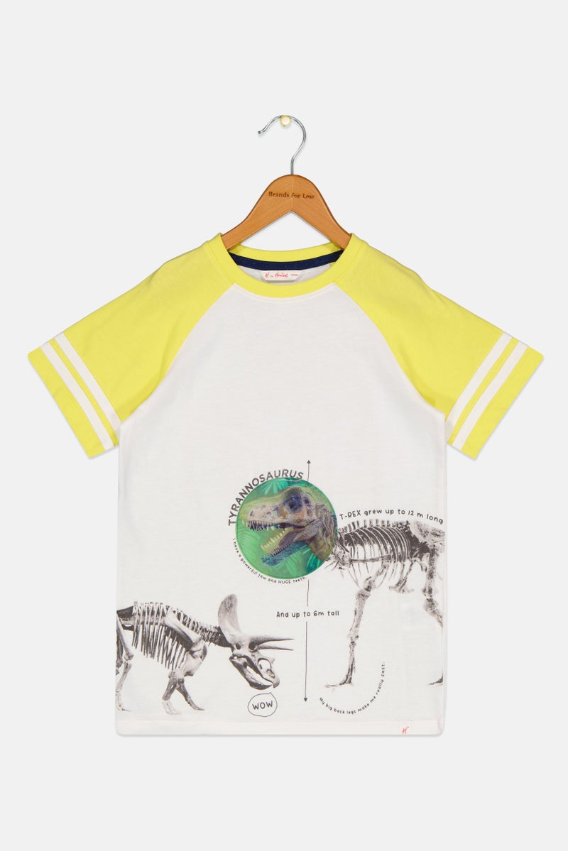 Hamleys Toddlers Boy Crew Neck Short Sleeves Graphic Print T-Shirt, Multicolor - Image 2