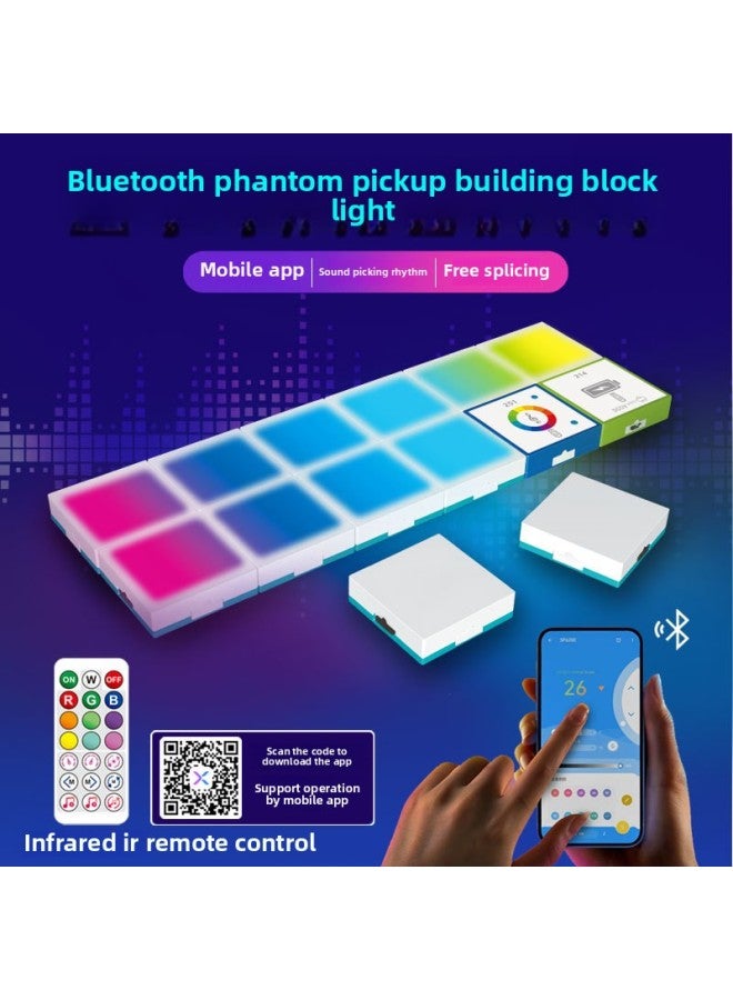 Children's Electronic Building Blocks Logical Thinking Training Building Blocks Set Variables DIY Physical Science Experiment Educational Toys-Color:2986C Bluetooth Building Block Lamp  - Image 1