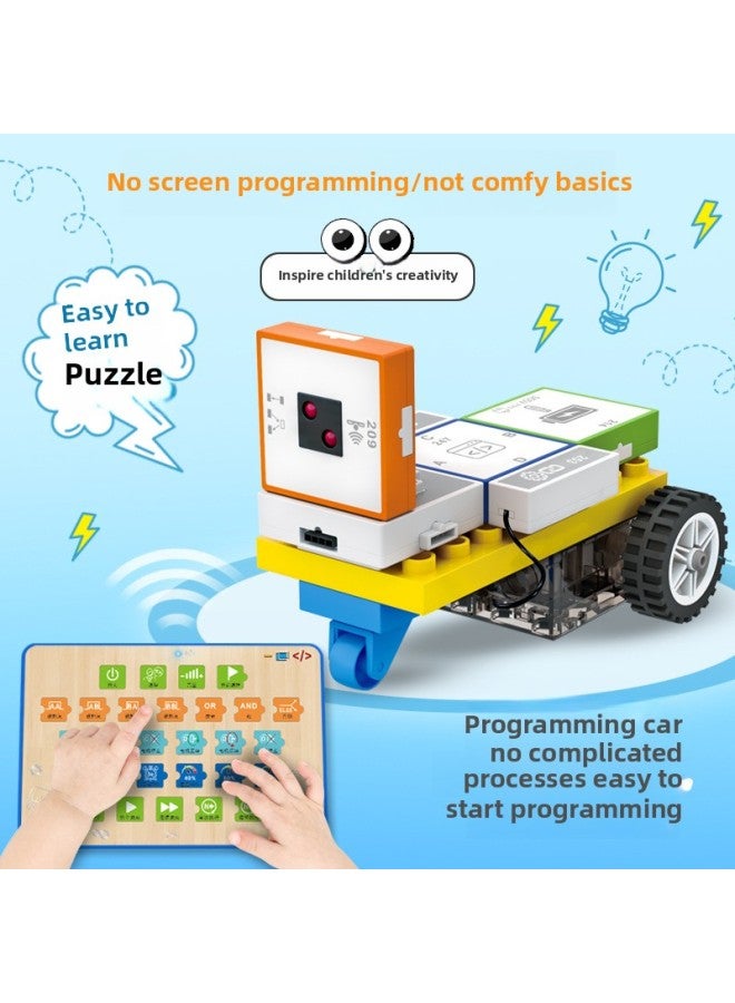 Children's Electronic Building Blocks Logical Thinking Training Building Blocks Set Variables DIY Physical Science Experiment Educational Toys-Color:2986C Bluetooth Building Block Lamp  - Image 3