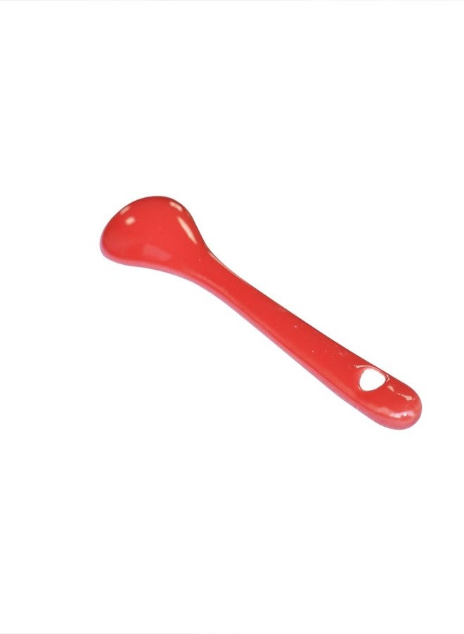 Lotatheta Red 6 pcs Porcelain Egg Spoons Ceramic Spoons 4.7 inch Coffee Dessert Yogurt Tea Milky Tea - Image 5