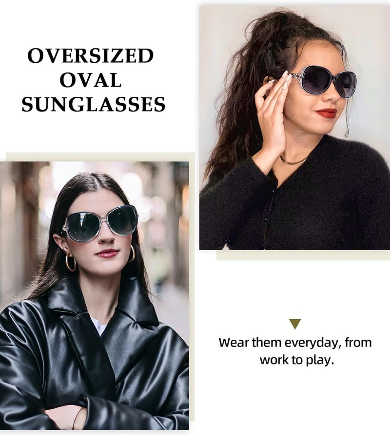 FIMILU Sunglasses for Women Trendy Polarized Sunglasses Oversized Big Sun Glasses Ladies Shades UV Protection | Fits Over Glasses ≤5.4"x1.65". Side Shields Block Sun & Wind. Weighs Only 1.1 oz—Light enough for All-day Comfortable Driving - Image 3