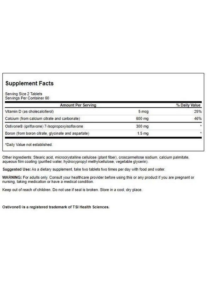 Swanson Ipriflavone Complex with Ostivone 120 Tabs - Image 2