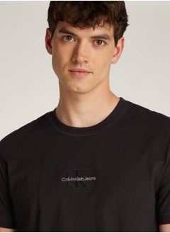 Men's  Monogram  T-Shirt, Black - Cotton - pzsku/Z833EDCD5412BD810CB31Z/45/_/1728978254/489e07a6-576e-4f07-9328-83ab4d3b5137