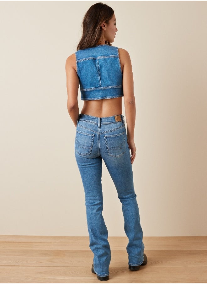 American Eagle - AE Ne(x)t Level Low-Rise Kick Bootcut Jean - Image 1