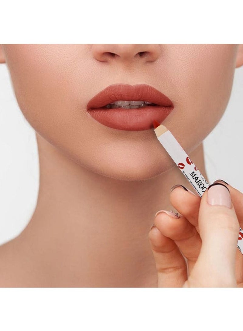 MAROOF ماروف قلم تحديد الشفاه المقاوم للماء طويل الأمد 24 ساعة غير لامع 1.2 جرام - Image 2