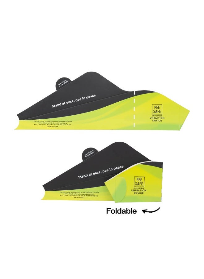 بيساف جهاز تبول نسائي قابل للطي والاستخدام مرة واحدة من بي سيف، يحتوي على 6 أقماع | مناسب للنساء والحوامل ومرضى آلام المفاصل والمسافرات | سهل الحمل | يقلل من خطر التهابات المسالك البولية | مثالي للسفر. - Image 2