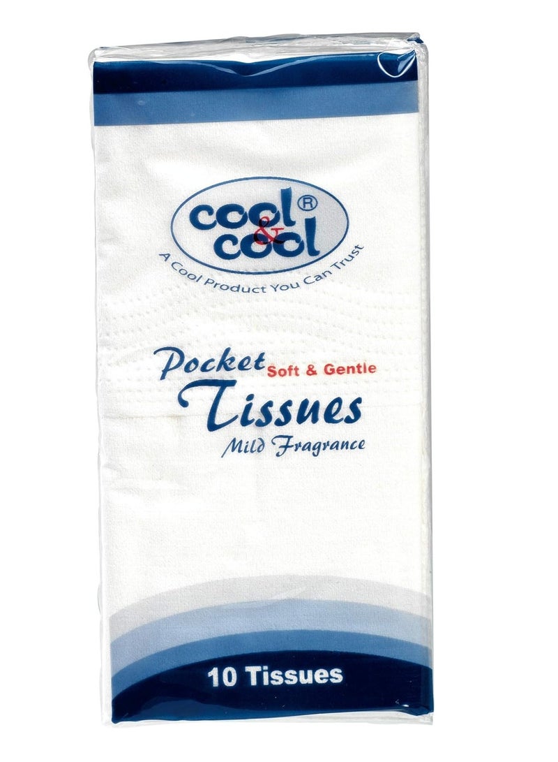Cool & Cool Cool & Cool Mini Pocket Tissues 10's - Your On-the-Go Comfort Companion for Staying Fresh Anywhere  - Image 1