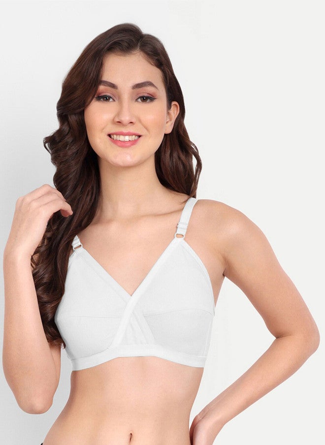 FIMS Pack of 2 Non Padded Full Coverage Cotton Everyday Bra - Image 2
