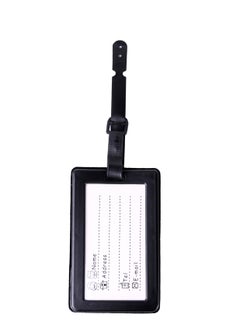 Cuisine Art Luggage Tag with Name ID Card, Personalized Identifier ID Labels, Flexible PVC Travel Tags, Secure Travel Luggage Labels for Baggage Identity, Suitcase Tag  – "Not Your Bag" Text, Black  - Image 2