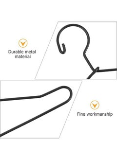 EXCEART 20 Pcs Doll Clothes Hanger Metal Doll Outfit Hanger Wardrobe Doll Clothes Accessories For Doll Clothes Gown Dress Outfit 65Mm Black  - Image 5