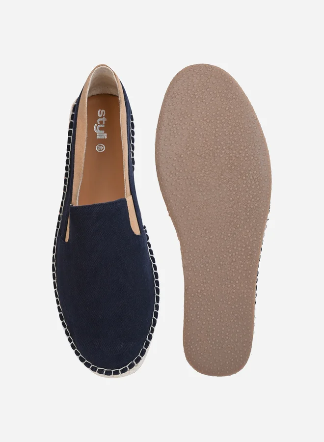 Styli Canvas Slip On Espadrilles