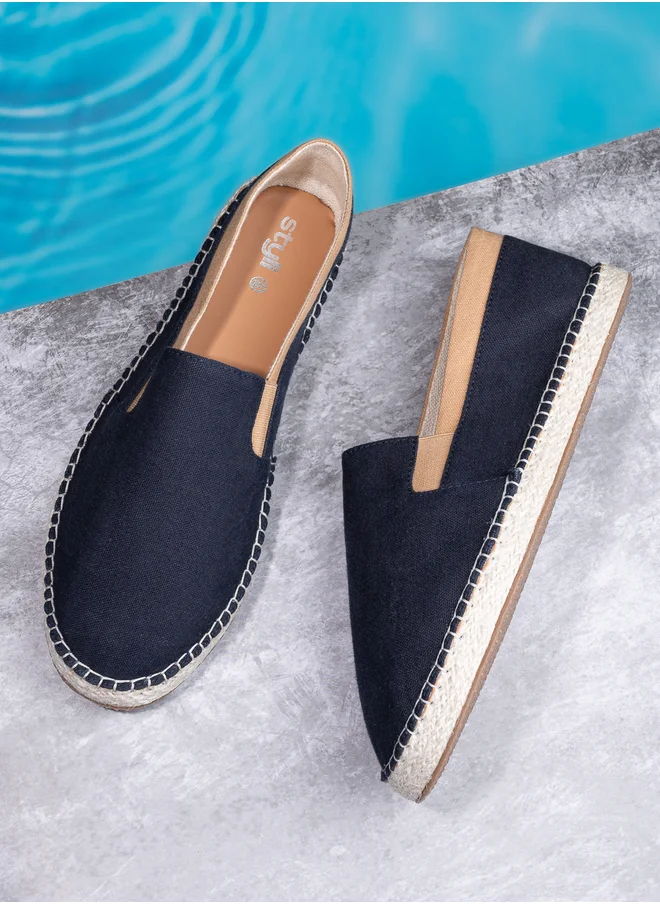 ستايلي Canvas Slip On Espadrilles