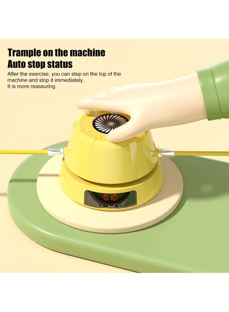 ارواق آلة حبل القفز الكهربائية مع جهاز تحكم عن بعد وعداد رقمي وحبل قفز ذكي أوتوماتيكي للأطفال والكبار وتدريب اللياقة البدنية - Image 4