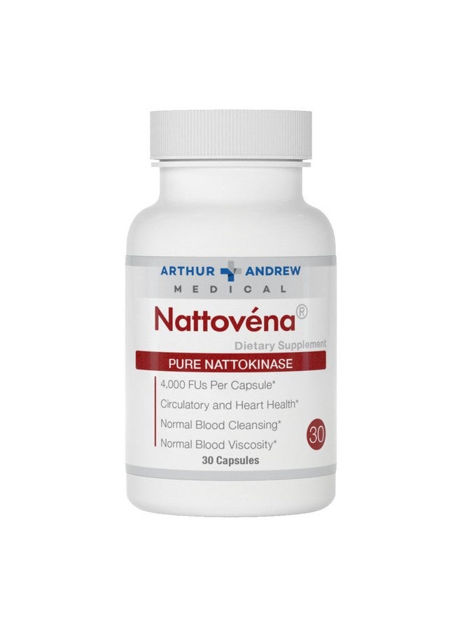 آرثر أندرو ميديكال - ناتوفينا، ناتوكيناز نقي، لصحة الدورة الدموية والقلب، نباتي، غير معدل وراثيًا، 30 كبسولة - Image 1