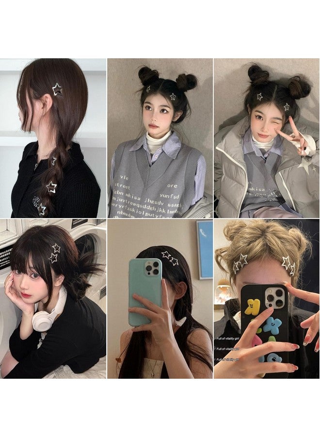 DonLeeving 60 PCS Pink Star Snap Hair Clips Non-slip Toddlers Colorful Cute Lovely Metal Hair Barrettes Y2k Hair Accessories for Women Girls (Style 10) - Image 5