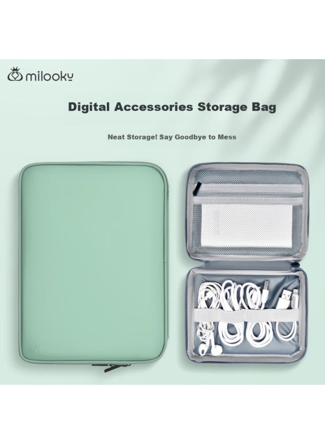 Milooky Digital Accessory Storage Bag Portable Usb Drive Tablet Ipad Charger Earphone Data Cable Makeup Bag Multifunctional - Image 1