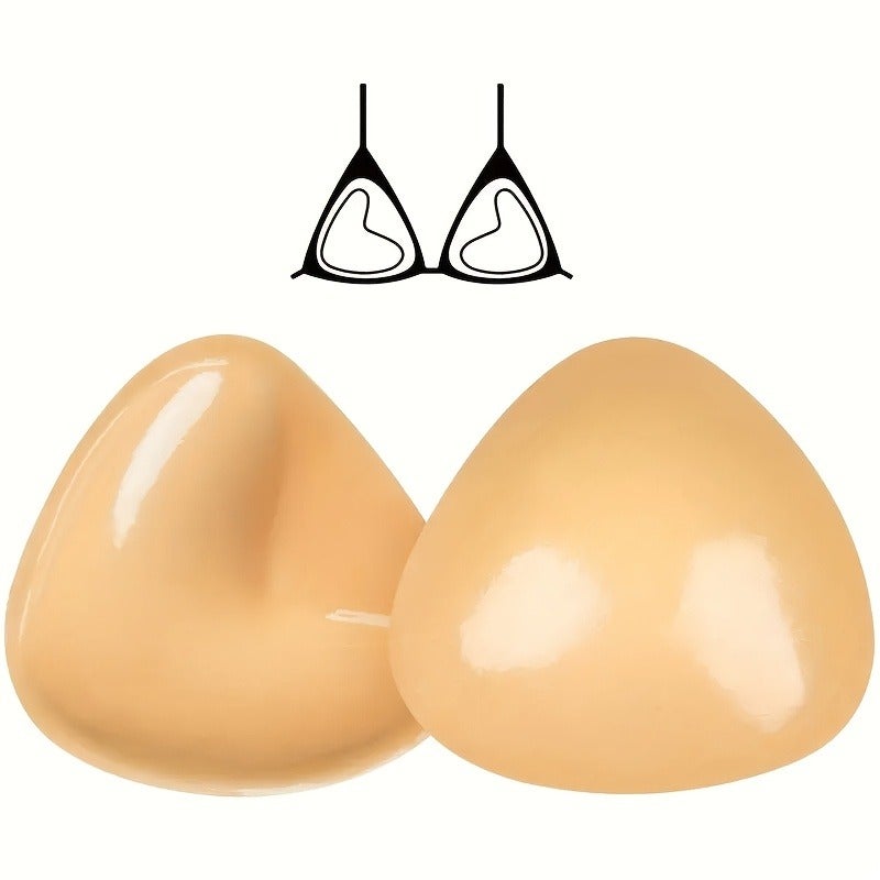 Women's Self-Adhesive Triangle Bra Pads, Double-Sided Invisible Silicone Pads for Seamless  Bras - Image 1