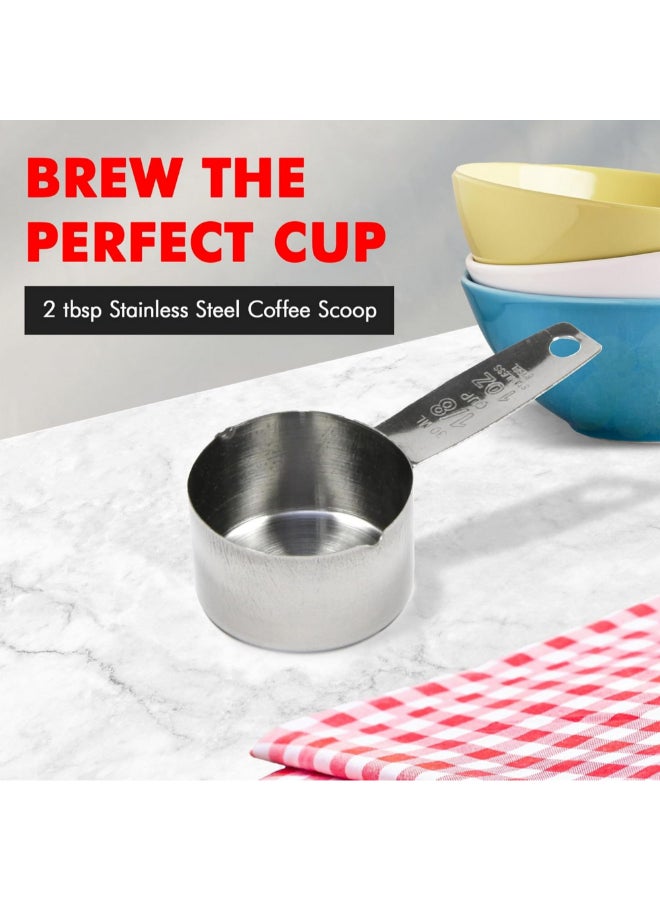 Chef Craft Dishwasher Safe Stainless Steel Coffee Measurer Silver 1 oz 21043 - Image 2