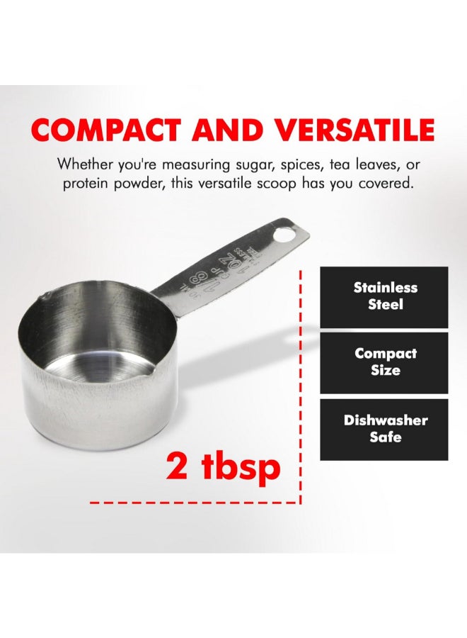 Chef Craft Dishwasher Safe Stainless Steel Coffee Measurer Silver 1 oz 21043 - Image 4