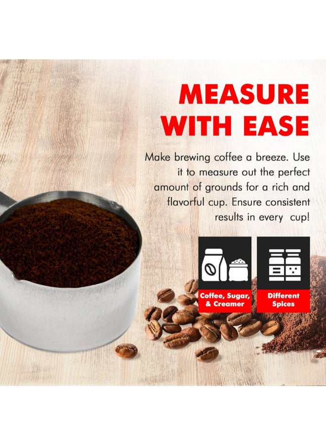 Chef Craft Dishwasher Safe Stainless Steel Coffee Measurer Silver 1 oz 21043 - Image 3