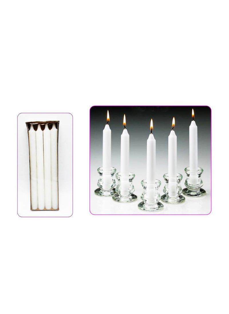 AL QADAH - White Candle 2.2x24Cm.4Pcs Set 75G - Image 1