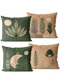snooze Cushion cover set 4pcs, 40*40 cm, Floral design  - Image 1