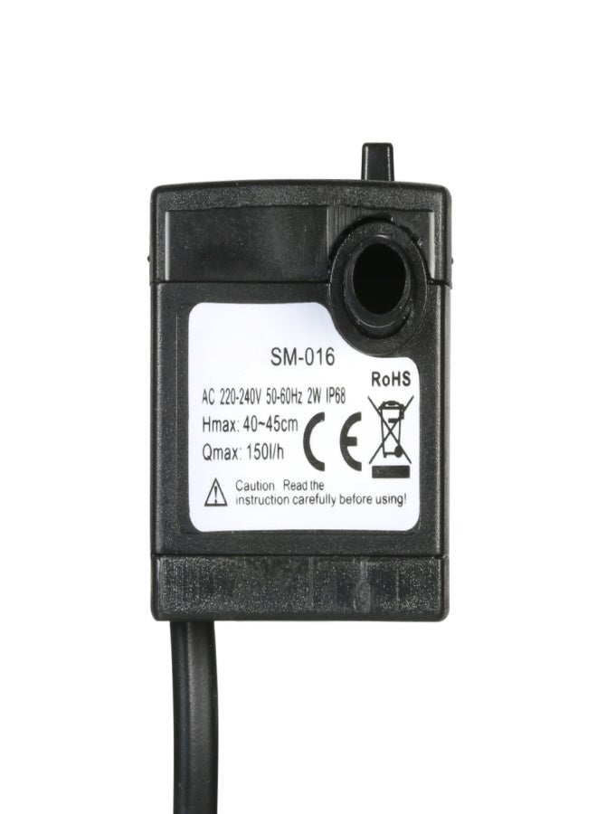 WATER STRIDER 150L/H 2W Submersible Water Pump for Aquarium Tabletop Fountains Pond Water Gardens and Hydroponic Systems with One Nozzle 4.9ft(1.5m) Power Cord AC220-240V - Image 5