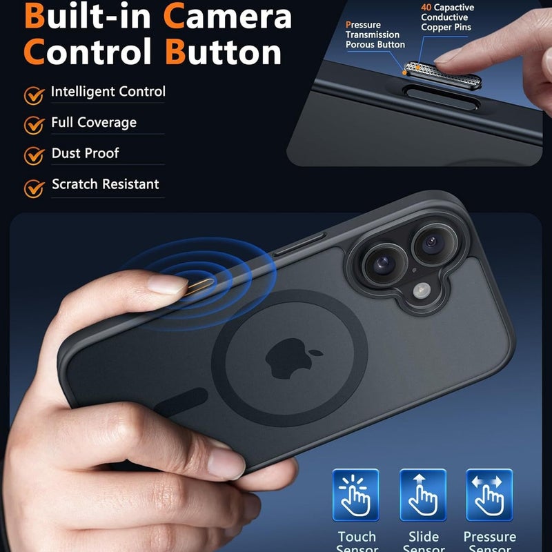 Frosted Magnetic Shockproof Phone Case for iPhone 17 - Image 1