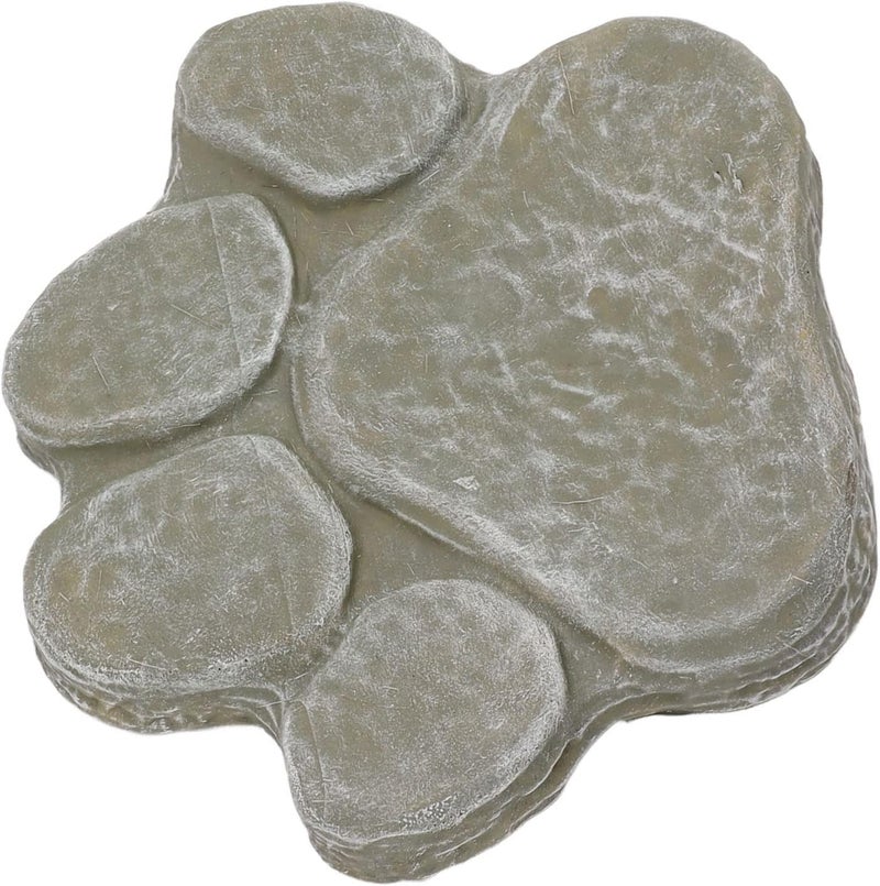 HEEPDD Dog Pawprint Memorial Stone, Outdoor Grave Marker for Pets, Weatherproof Pet Monument for Garden, Lawn and Patio Use (Mossy Green) - Image 5