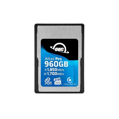 OWC 960GB Atlas Pro High Performance Cfexpress 4.0 Type A Memory Card Professional Grade, up to 1850MB/s Read and 1700MB/s Write Speed - Image 1