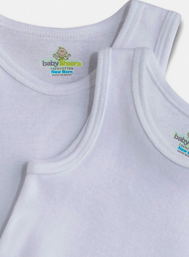 BabyShoora Baby Unisex Sleeveless Bodysuit (Pack Of 2) - Image 2