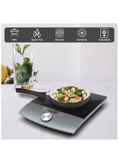 Sweet Home Ceramic Frying Pan Set - 22 CM | PFOA Free, Oven Safe, Induction Compatible, Dishwasher Safe, Grey/Cream  - Image 4