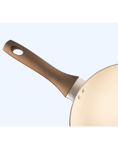 Sweet Home Ceramic Frying Pan Set - 22 CM | PFOA Free, Oven Safe, Induction Compatible, Dishwasher Safe, Grey/Cream  - Image 2