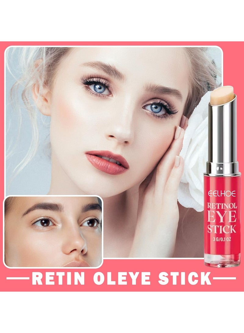 EELHOE Retinol Eye Stick With Collagen And Hyaluronic Acid For Dark Circle Puffiness Eye Bags And Fine Lines Retinol Eye Cream Eye Brightener Stick Under Eye Cream For Anti Aging Improve Eye Skin - Image 2