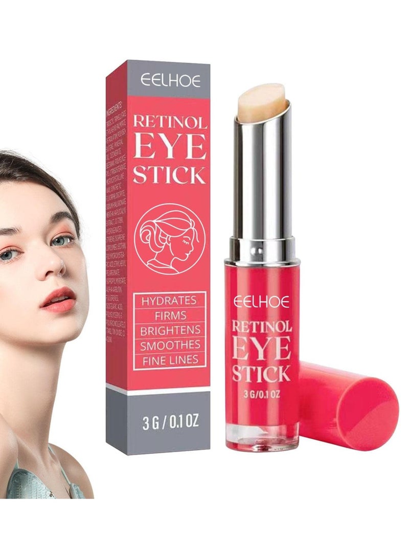 EELHOE Retinol Eye Stick With Collagen And Hyaluronic Acid For Dark Circle Puffiness Eye Bags And Fine Lines Retinol Eye Cream Eye Brightener Stick Under Eye Cream For Anti Aging Improve Eye Skin - Image 3