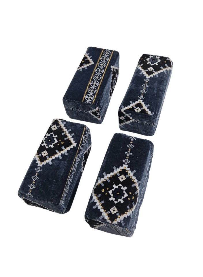 SMART HOME A 6-piece heritage ground seating set suitable for travel, camping, and gardening. The set includes a large round mattress with double padding, a bag, and four bolsters with the bag. The seat features beautiful patterns, double stitching, 20mm padding, and a waterproof Tanzanian underlay fabric. The heavy-duty seating set is made of 8mm and 1mm square tubes. The luxurious set matches the picture. Mattress size is 300x300 cm and the bolster size is 25x50 cm - Image 3