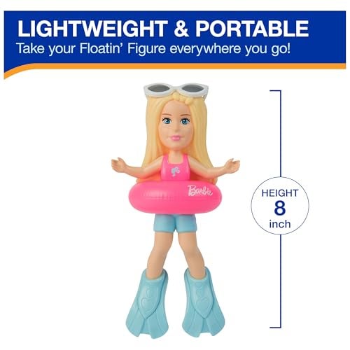 SwimWays Barbie Floatin' Figures, Swimming Pool Accessories & Kids Pool Toys, Barbie Party Supplies & Water Toys for Kids Aged 3 & Up - Image 4