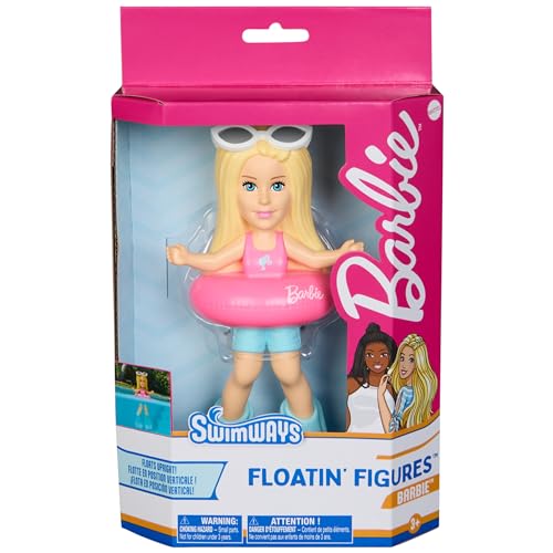 SwimWays Barbie Floatin' Figures, Swimming Pool Accessories & Kids Pool Toys, Barbie Party Supplies & Water Toys for Kids Aged 3 & Up - Image 1