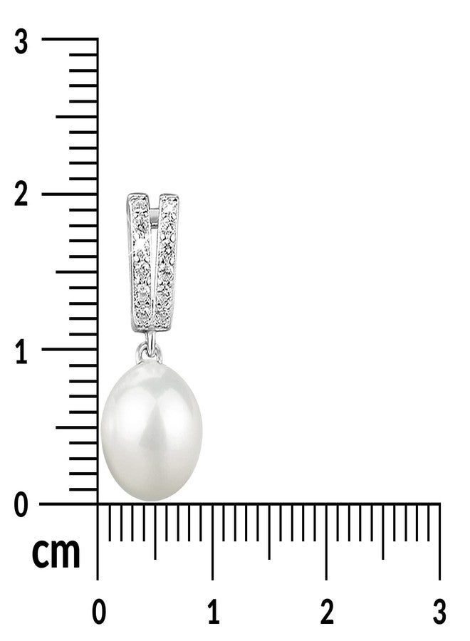 Peora Pearl Studded Silver Plated Drop & Dangle Earrings Fashion Wear Stylish Jewellery Gift for Girls & Women (PX8E117) - Image 5