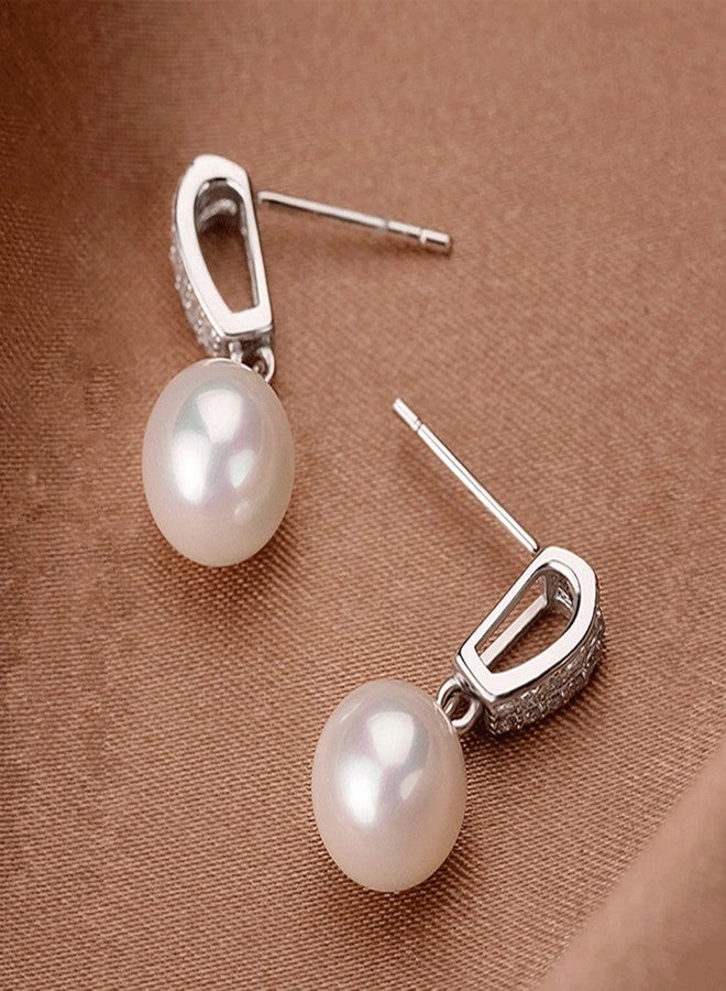 Peora Pearl Studded Silver Plated Drop & Dangle Earrings Fashion Wear Stylish Jewellery Gift for Girls & Women (PX8E117) - Image 4