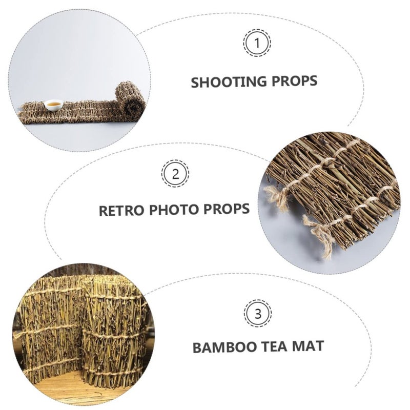 Bamboo Branches Tea Party Cup Prop Photo Decor Accessory Home Wedding Set Brown - Image 5