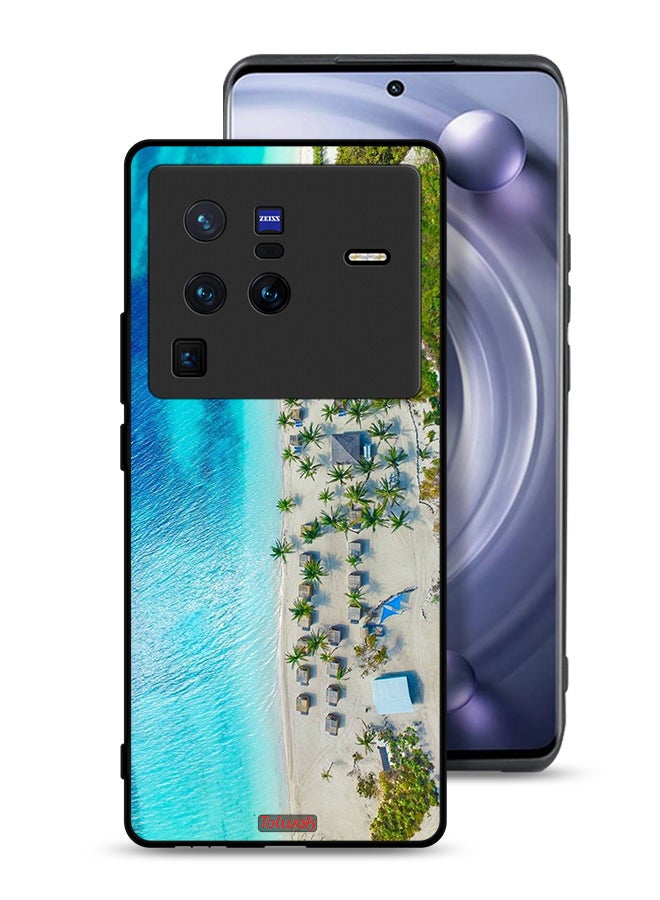 Tolwak Vivo X80 Pro Protective Case Cover Beach - Image 1