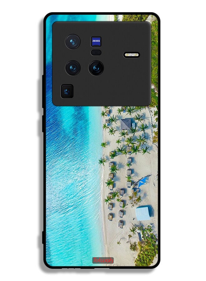 Tolwak Vivo X80 Pro Protective Case Cover Beach - Image 2
