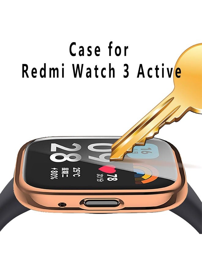 حافظة مكونة من عبوتين متوافقة مع حافظة Xiaomi Redmi Watch 3 lite / Xiaomi Redmi Watch 3 النشطة المصنوعة من مادة TPU المقاومة للصدمات - Image 2