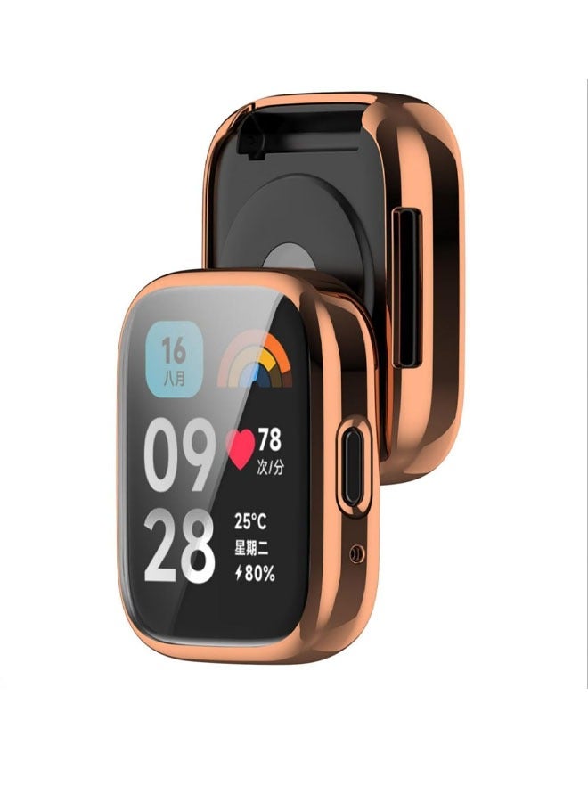 حافظة مكونة من عبوتين متوافقة مع حافظة Xiaomi Redmi Watch 3 lite / Xiaomi Redmi Watch 3 النشطة المصنوعة من مادة TPU المقاومة للصدمات - Image 5