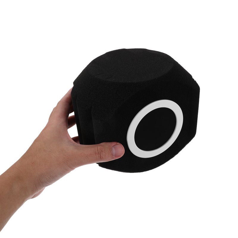 Microphone Filter Black Isolation - Acoustic Record Studios Mic Sound Absorbing Effectively Reduces Noise For Music Studio Voiceover - Image 3
