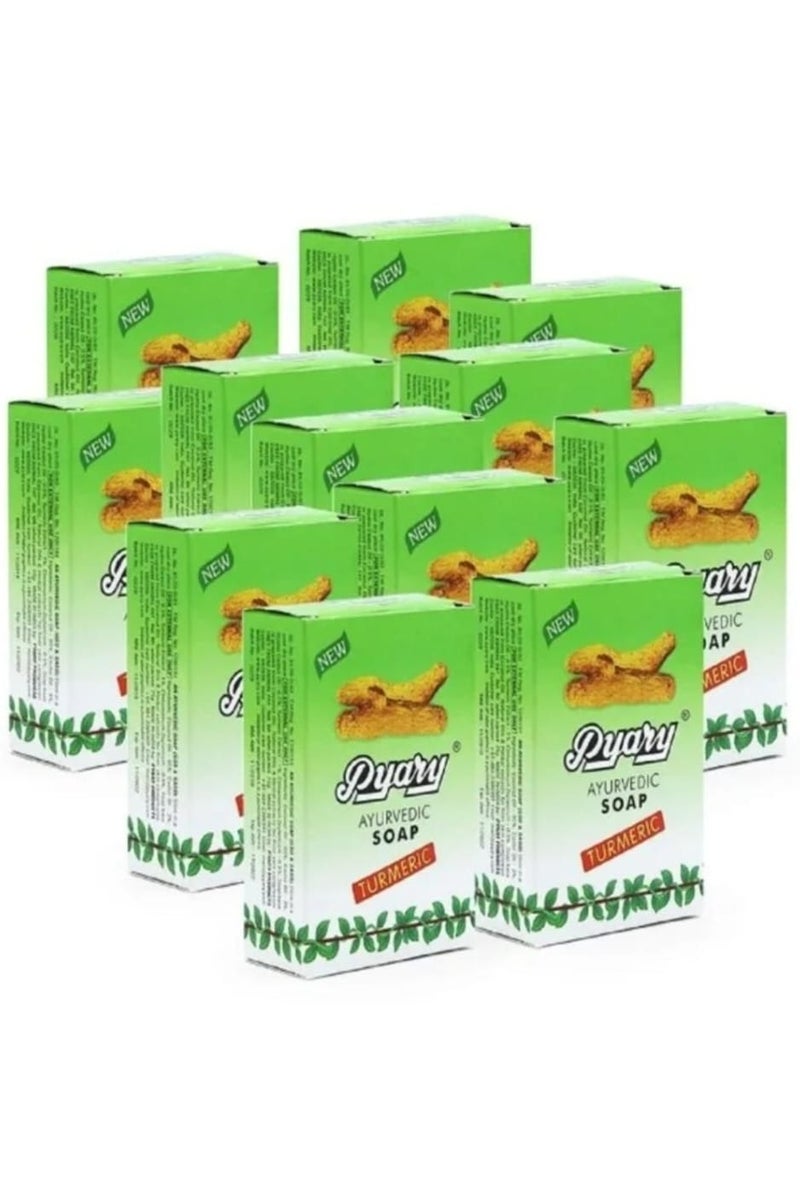 بياري صابون كركم أيورفيدي بالكركم مكونة 12 قطعة - Image 1