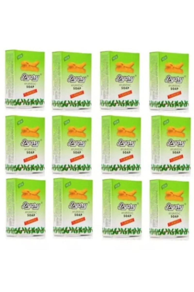 بياري صابون كركم أيورفيدي بالكركم مكونة 12 قطعة - Image 2