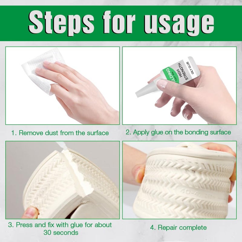 2025 Upgrade Multifunctional Super Glue High Strength Instant Bonding Adhesive for Metal Wood Ceramics Leather Glass 2PCS - Image 5