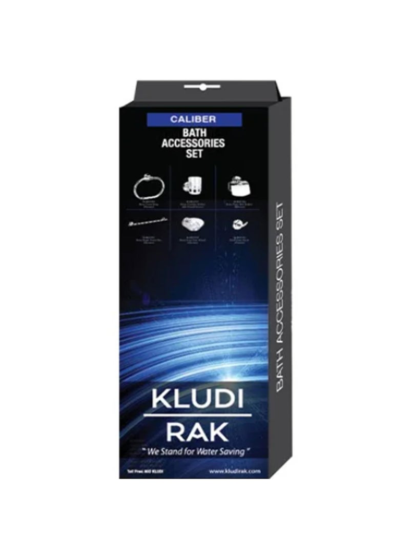 Kludi Rak BATH ACCESSORIES SET(6 PCS) CALIBER CHROME RAK21021 – KLUDI